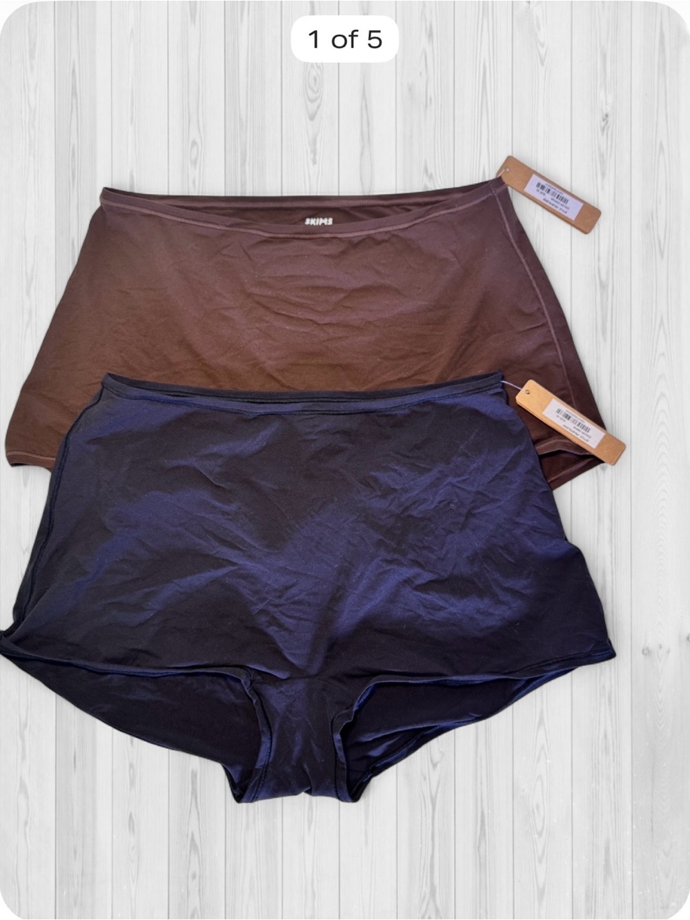 NWT SKIMS Fits Everybody Boybrief / High Waisted Brief Set of 2. XL